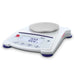 Ohaus Scout SJX Jewellery Scale External Calibration Small Pan Angled Left Top Front View