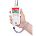 Ohaus Starter ST300D Dissolved Oxygen Portable Meter Held by Hand with Wrist Strap Attached Front View 