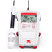 Ohaus Starter ST300D Dissolved Oxygen Portable Meter with Open Stand and STDO11 Probe Attached to Left Side of Meter Front View