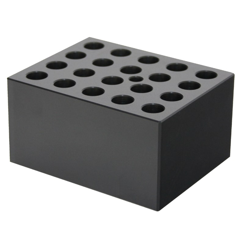 Ratek EB20 Block for 20x1.5ml Epp Tubes Front Angled View