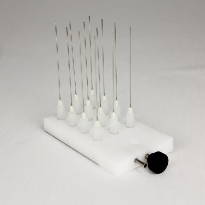Ratek EM12 Evaporation Manifold to Suit Blocks with 12 Holes Front Angled View