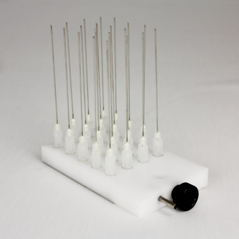 Ratek EM20 Evaporation Manifold to Suit Blocks with 20 Holes Front Angled View