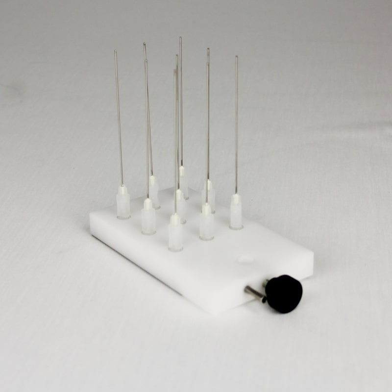 Ratek EM9 Evaporation Manifold to Suit Blocks with 9 Holes Front Angled View