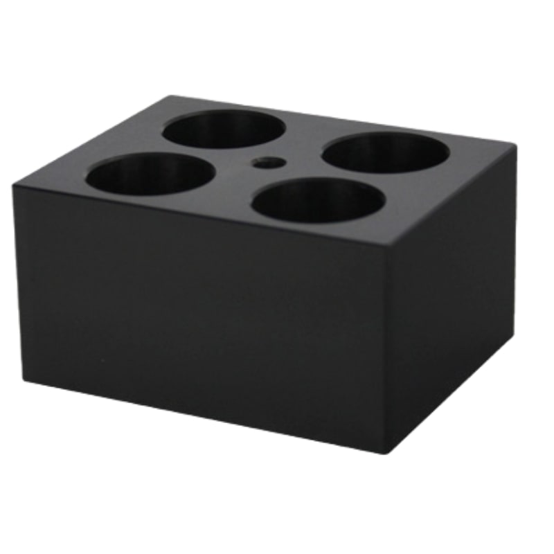 Ratek FB50 Block for 4 x 50ml Falcon tubes Front Angled View