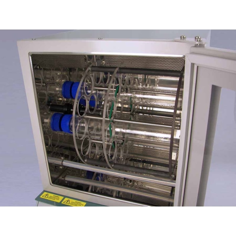 Ratek HO35C50 Optional Bottle Carousel for HO35 Hybridisation Oven Open Angled View
