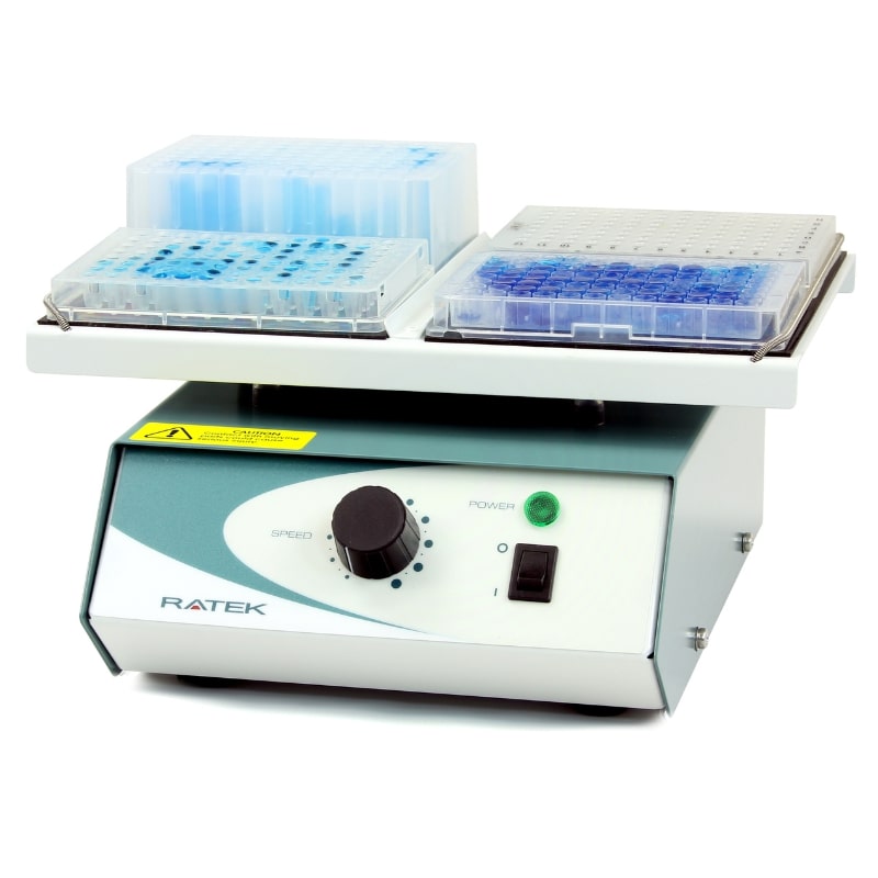 Ratek MPS1 Medium Micro-Plate Vortexer Front Angled View