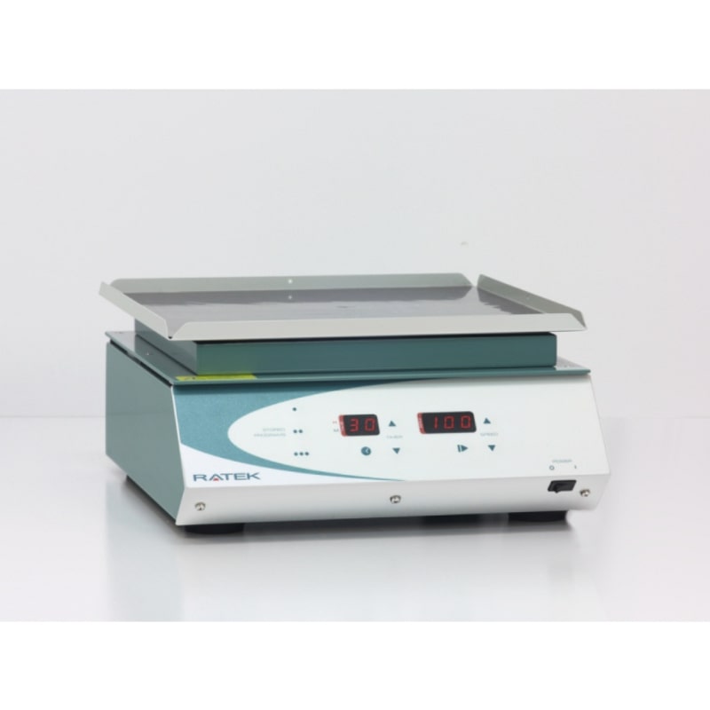 Ratek OM6 Medium Digital Orbital Shaker Front Angled View