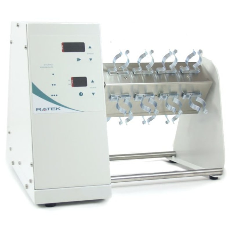 Ratek RM4 Medium Rotary Mixer with RM4CT  Clip Carrier Front Angled View