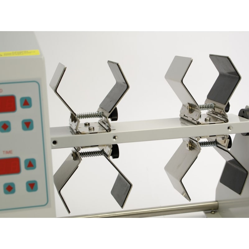 Ratek RM4 Rotary Mixer with Optional UMC2 Clamps Front Angled View