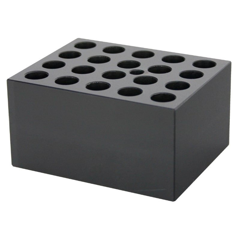 Ratek SB12 Standard Block 20 x 12ml Holes Top Angled View