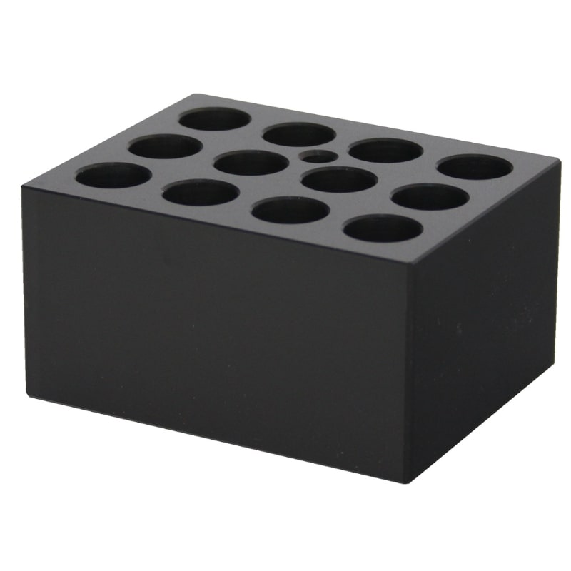 Ratek SB16 Standard Block 12 x 16ml Holes Top Angled View