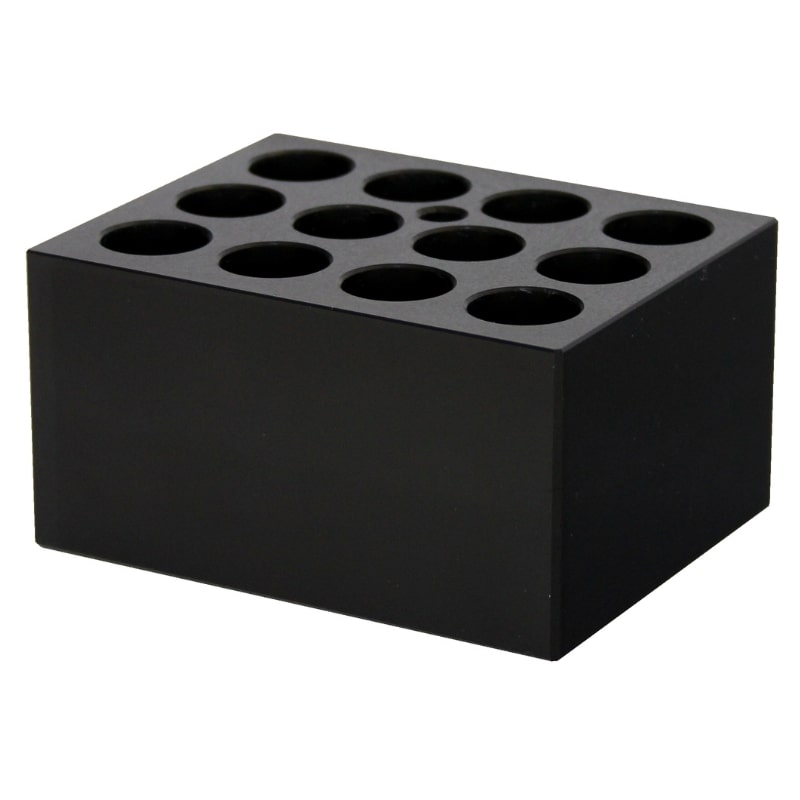 Ratek SB17 Standard Block 12 x 17ml Holes Top Angled View