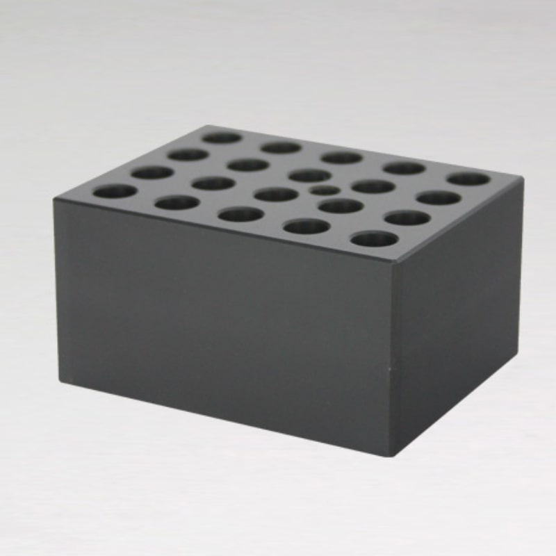 Ratek SB2.0 Standard Block 20 x 2ml Holes Top Angled View