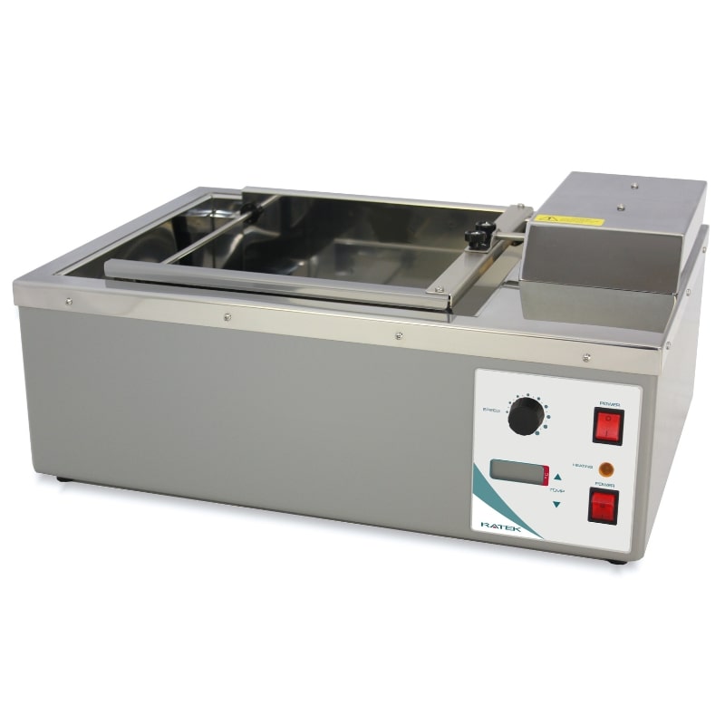 Ratek SWB20D Large Digital Shaking Waterbath Angled Left Front View